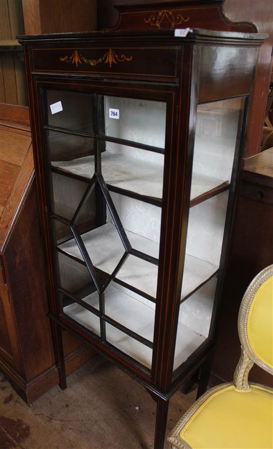 Small Edwardian display cabinet